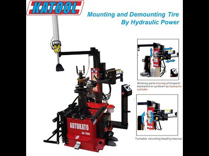 Katool KT-T900 Center Post Tire Changer with Wheel Lift