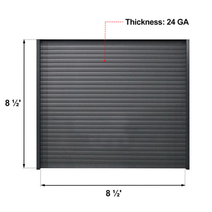 8 ½' x 8 ½' Electric Roller Shutter Door