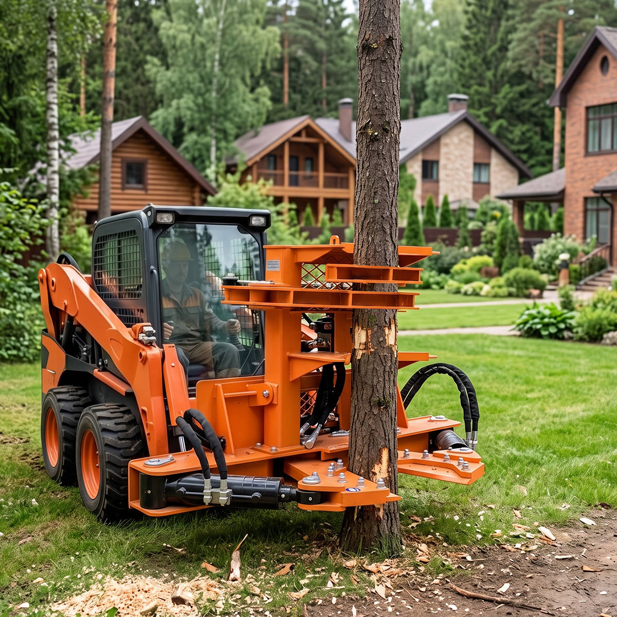 skid_steer_tree_shear_with_grapple