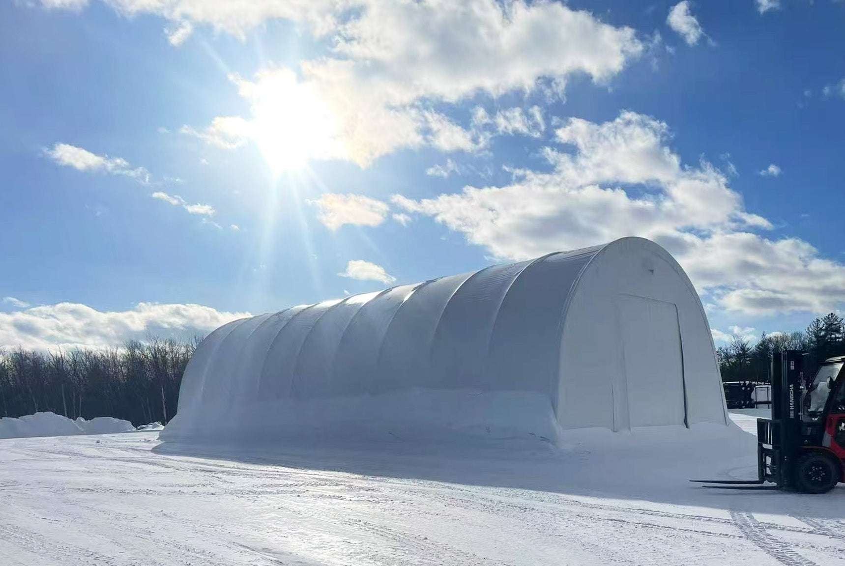 Our heavy duty Gold Mountain storage shelter can withstand harsh weather conditions