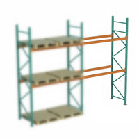 Teardrop Pallet Rack Add On, 96"W x 42"D x 192"H, 5000 lbs Shelf Cap
