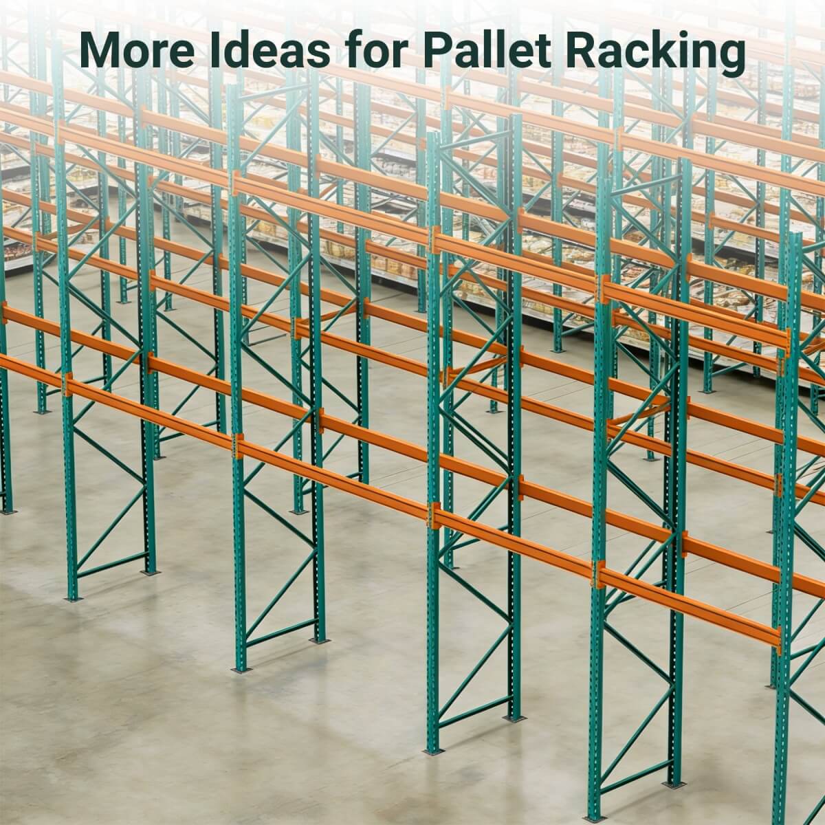 Teardrop Pallet Rack Starter Units, 96"W x 42"D x 192"H, 5000 lbs Shelf Cap