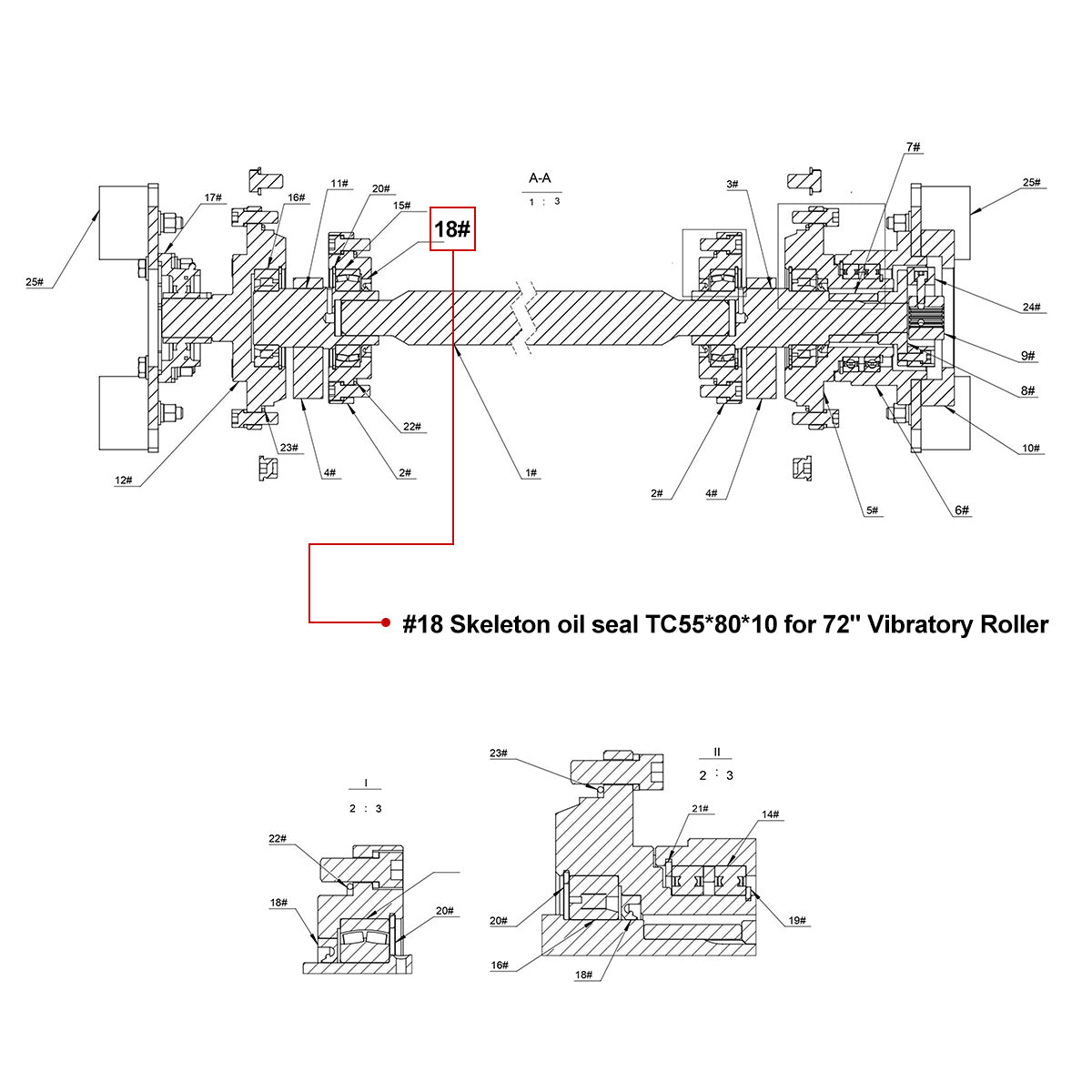 vibratory roller parts