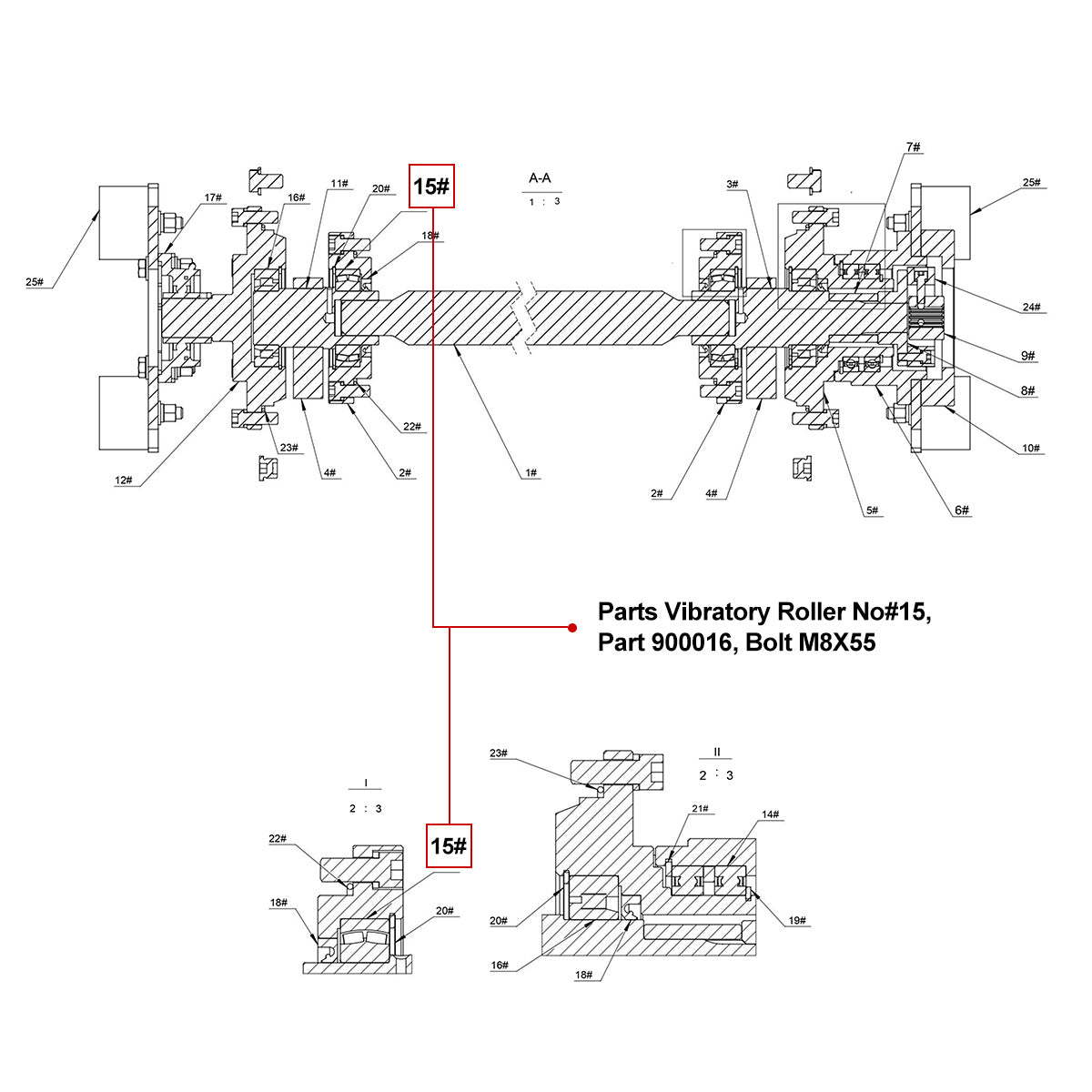vibratory roller parts
