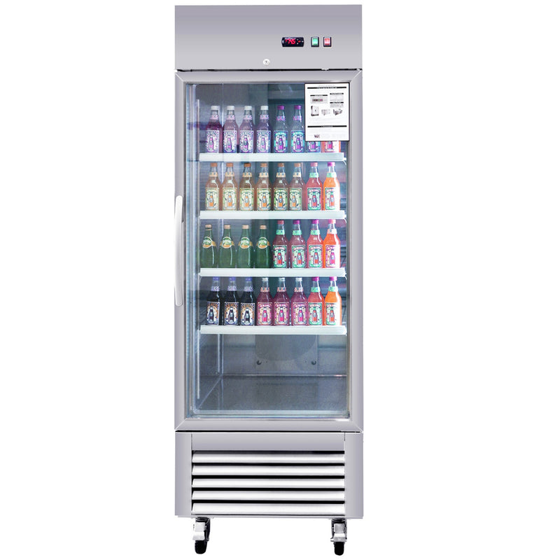 W27" 19 cu. ft. Commercial Display Glass Door Refrigerator