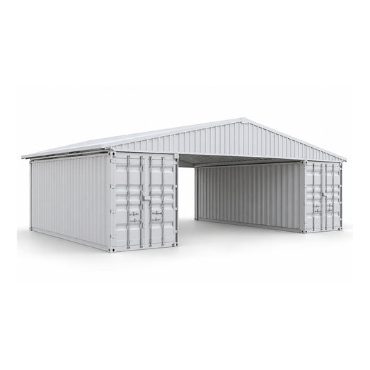 W36'xL20'xH4' Steel Shipping Container Roof Kit
