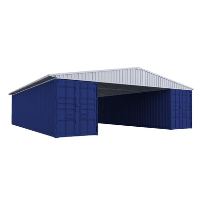 W36'xL40'xH4' Steel Shipping Container Roof Kit