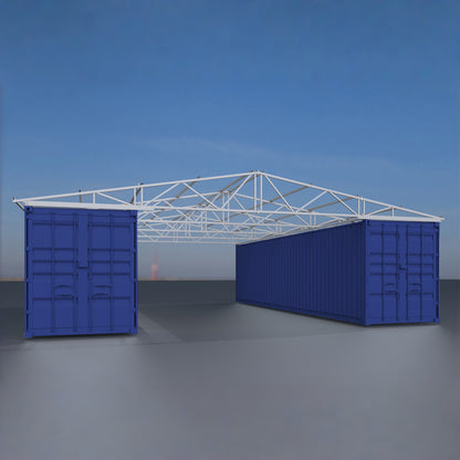 W36'xL40'xH4' Steel Shipping Container Roof Kit