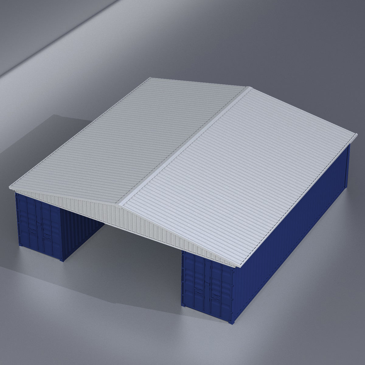 W36'xL40'xH4' Steel Shipping Container Roof Kit