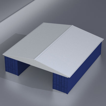 W36'xL40'xH4' Steel Shipping Container Roof Kit