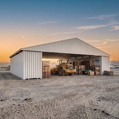 W50'xL40'xH8' Steel Shipping Container Roof Kit