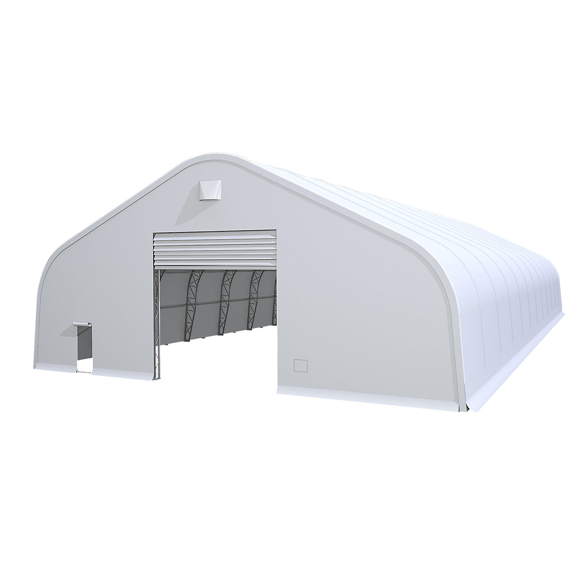 W60'xL120'xH27' Double Truss Storage Shelter, Reinforced Series