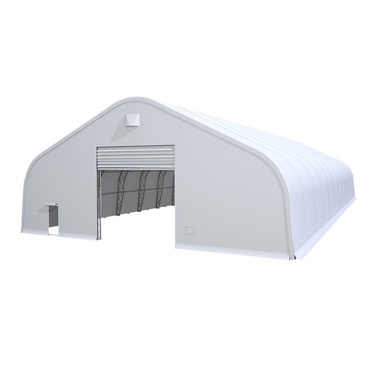 W60'xL120'xH27' Double Truss Storage Shelter, Reinforced Series