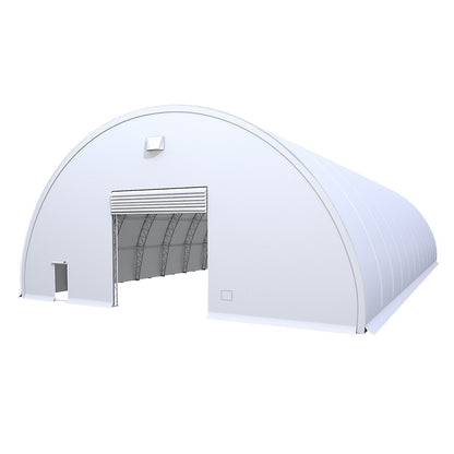 W60'xL120'xH30' Double Truss Storage Shelter, Reinforced Series