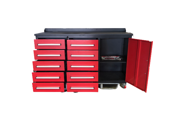 Steelman 5.5' Storage Cabinet with Workbench