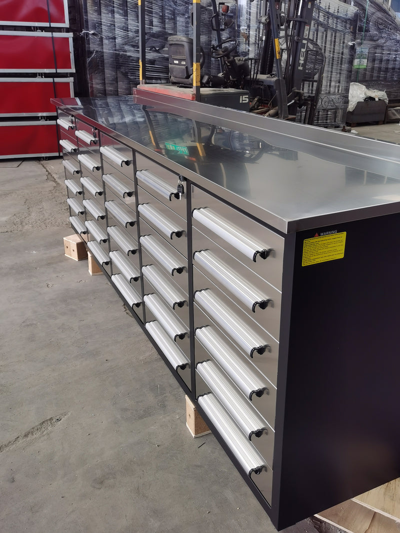 Steelman 10ft Storage Cabinet with 30 Drawers