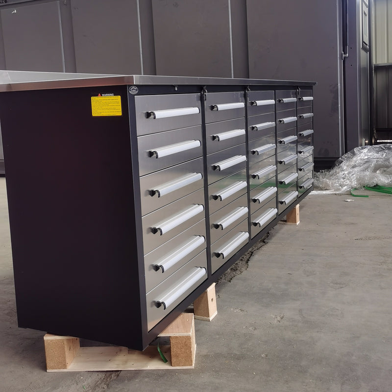 Steelman 10ft Storage Cabinet with 30 Drawers