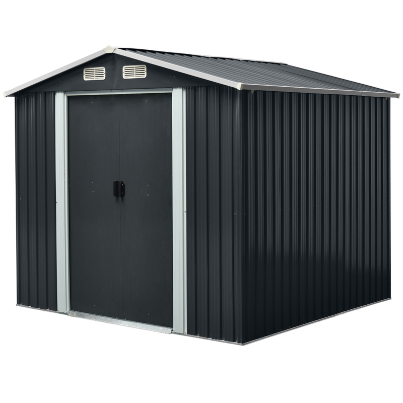 [CLEARANCE] 9'x8' Premium Garden Metal Shed