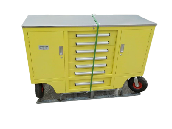 Steelman 4.5ft Storage Cabinet (7 Drawers & 2 Cabinets)