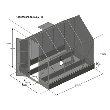 Chery Industrial Classic Greenhouse 8'x6'