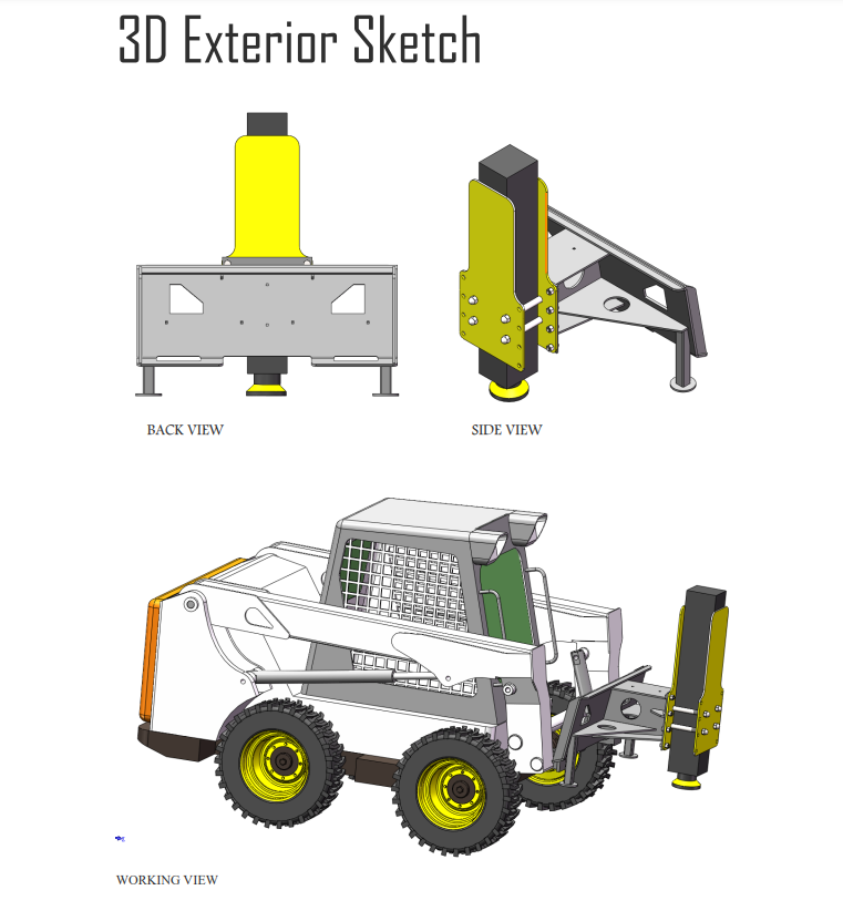 Greatbear Skid Steer Post Driver